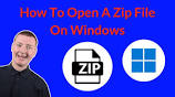 How To Open A Zip File On Windows - YouTubeの動画